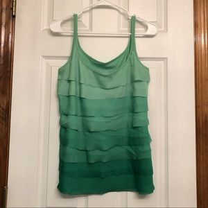 Ombré Ruffle Tank